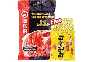 HAIDILAO Tomato HOT POT Soup Base 海底捞番茄火锅底料 200g + Ottogi Ramensari 1 Pack-110g