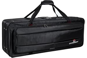 Crossrock Lightweight Foam Case with Removable Shoulder Straps Fits Bb Tenor Saxophone, Storage Compartment & External Pocket