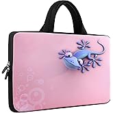 icolor 11 11.6 12 12.1 12.5 inch Laptop Carrying Bag Chromebook Case Notebook Ultrabook Bag Tablet Cover Neoprene laptop Sleeve case chromebook sleeve with Handle Kids Boys Girls Cute Gecko