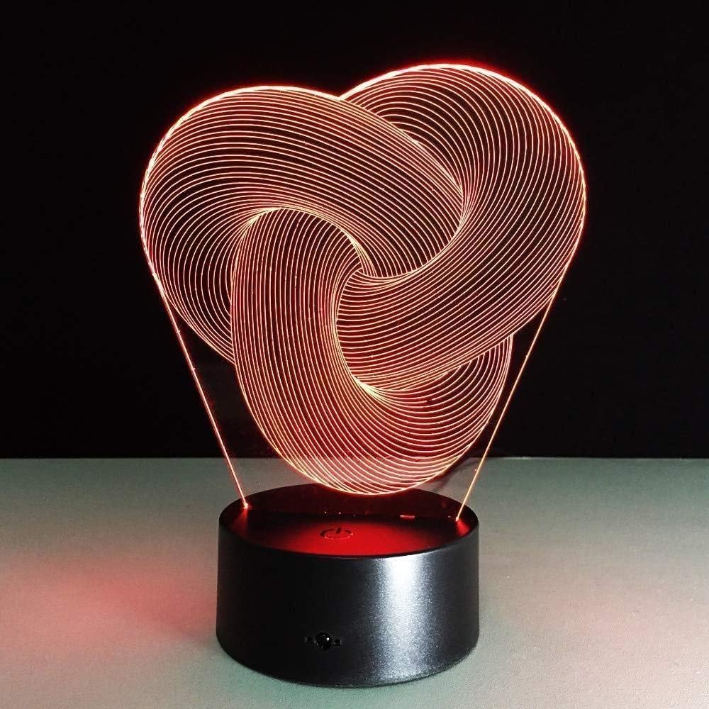 Abstract Acrylic Light LED3D Light Night Light Touch Sensor Light