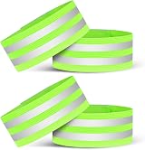 URAQT 4 Pack High Visibility Reflective Arm Bands for Running Walking Cycling view 9