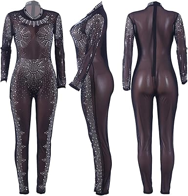 jumpsuit rhinestones