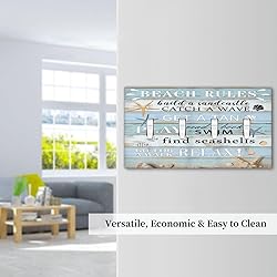Xuejiaku Decorative Switch Plate Covers Beach Rules