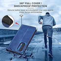 Jasonyu Flip Wallet Case for Motorola Edge 5G