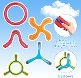 deAO 5 Piece Colourful Boomerangs for Kids Easy Throw Indoor Outdoor Fun view 4