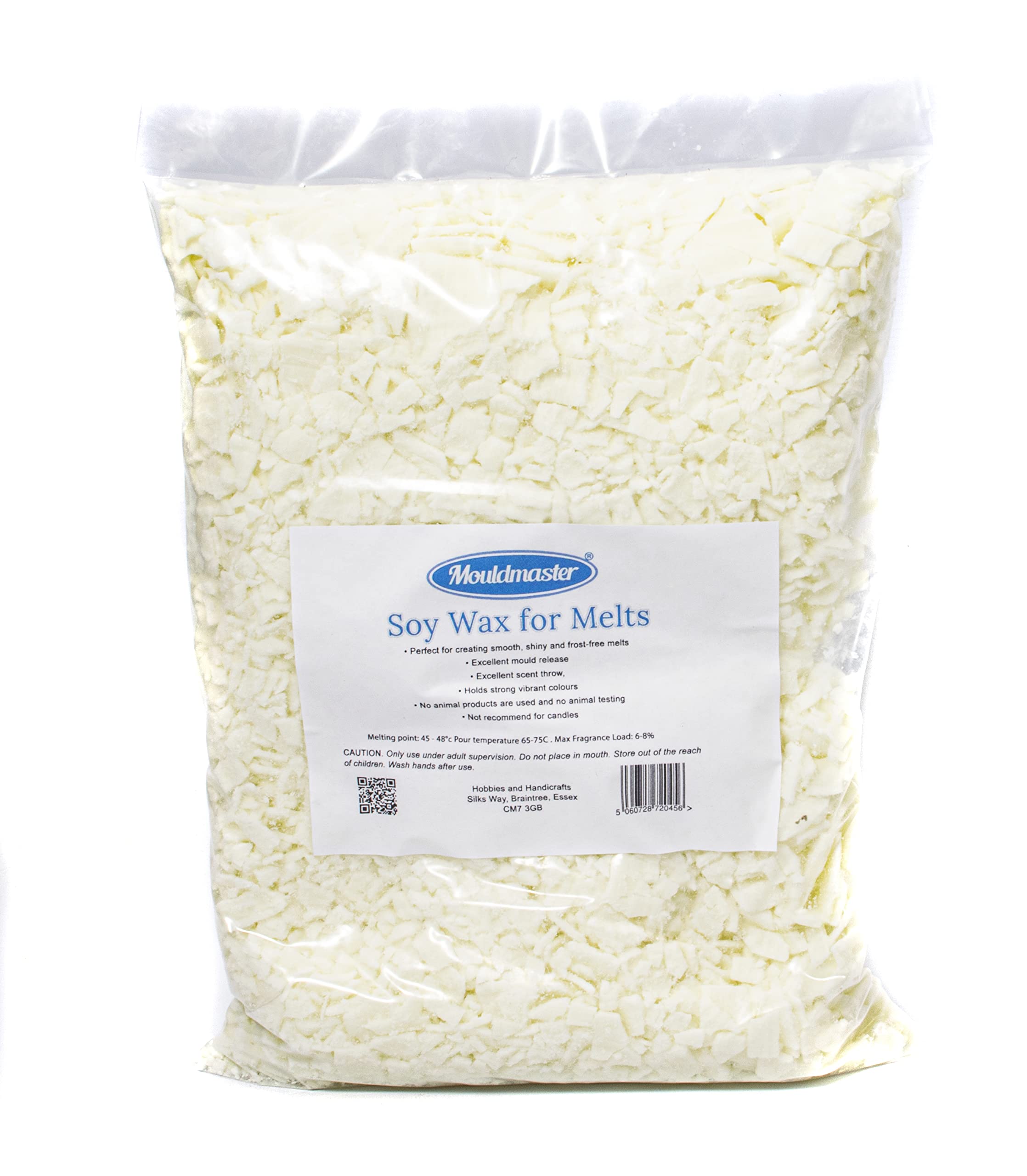 Mouldmaster Soy Wax for Melts 1.5 kg, White