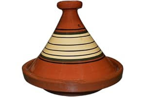 TREASURES OF MOROCCO Handmade Moroccan Cooking Tagine in Diameter Handmade From Clay
