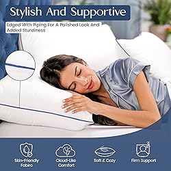 OFNEED King Size Set of 2 Bed Pillows for Sleeping