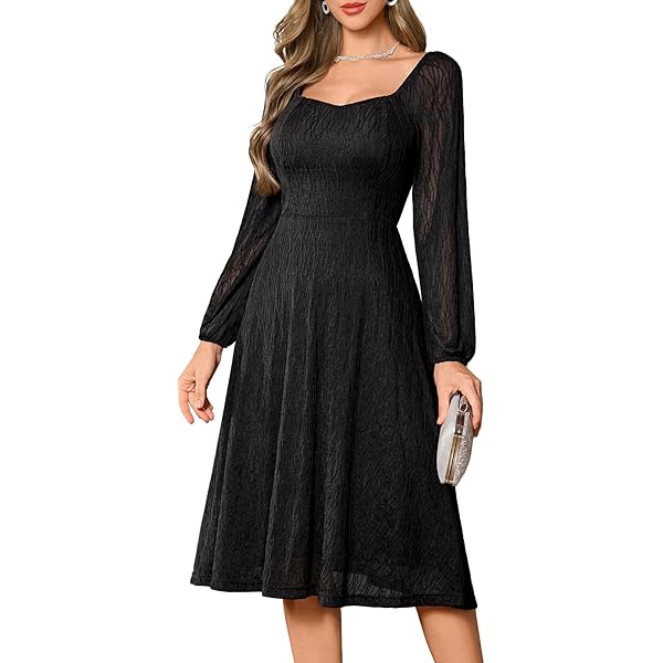 Amazon.com: Women's Long Sleeve Lace Midi Dress, White, for Wedding Party Cocktail (US, Alpha, Medium, Regular, Regular, 2) : Clothing, Shoes & Jewelry Amazon.com: Women's Long Sleeve Lace Midi Dress, White, for Wedding Party Cocktail (US, Alpha, Medium, Regular, Regular, 2) : Clothing, Shoes & Jewelry