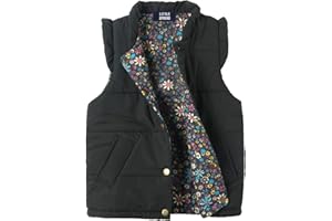 LittleSpring Girls Winter Puffer Vest Lightweight Quilted Vest Outerwear Warm