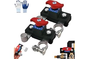 Universal Battery Disconnect & Leak Protector, Switch Power Cutoff Car Parts, Instant Power Isolation, Zero Battery Drain, 12