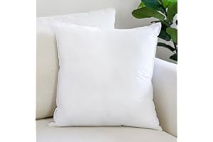 OTOSTAR Pillow Insert 18x18 Inch, Decorative Square Throw Pillow Inserts, Premium Fluffy Pillow Forms Sham Stuffer for Sofa Bed Couch Living Room- Indoor