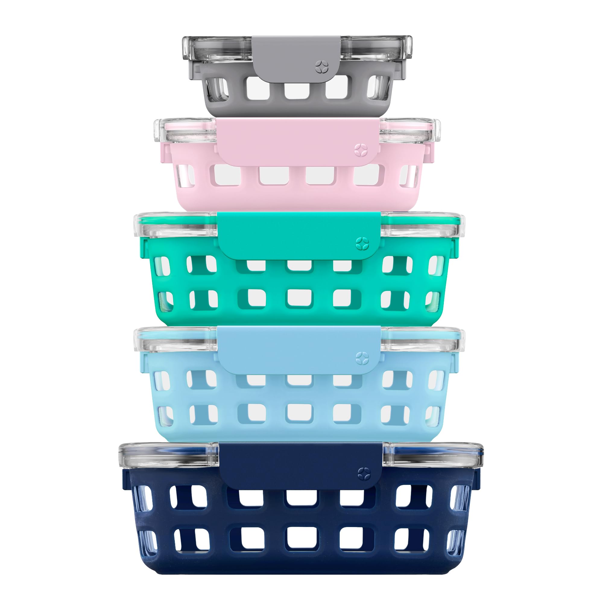 Ello Duraglass Mixed Meal Prep Sets Leak-Proof