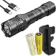 NITECORE Power Bundle P20iX+NL2150HPi 4000 lumens Rechargeable Tactical Flashlight, 2X NL2150HPi, and LumenTac Organizer