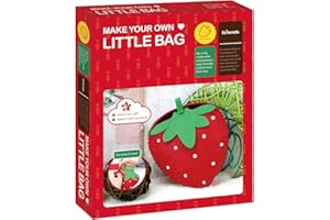 Flying Childhood Felt Kids Sewing Kit Ages 8-12 Arts Crafts for Girls Learn to Sew Strawberry Pineapple Avocado Bag Purse Pouch Felt Craft Kits