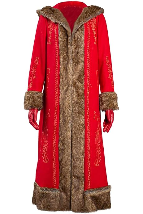 Mrs Claus Outfit Cosplay Costume Coat 