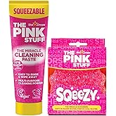 The Pink Stuff - Pasta de limpieza exprimible de 10.58 oz con esponja SQeeZY | Potente limpiador de superficies multiusos par