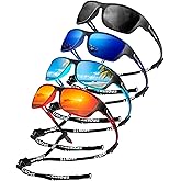 KALIYADI Polarized Sunglasses for Men, Sports Sun Glasses for Driving Cycling Fishing with UV protection