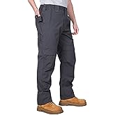 BOCOMAL FR Pants for Men Stretch Knee Pads Opening Flame Resistant Utility Reinfoced Work Carpenter Jeans Relaxed Fit