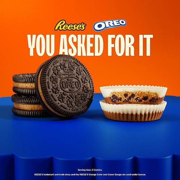 OREO REESE’S PEANUT BUTTERY CREME CHOCOLATE SANDWICH COOKIES, 12.35 OZ