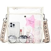 Bluome Clear Bag for Stadium Events 12 x6 x12, Clear Crossbody Purses for Women Concerts Stadium Approved Work Beach