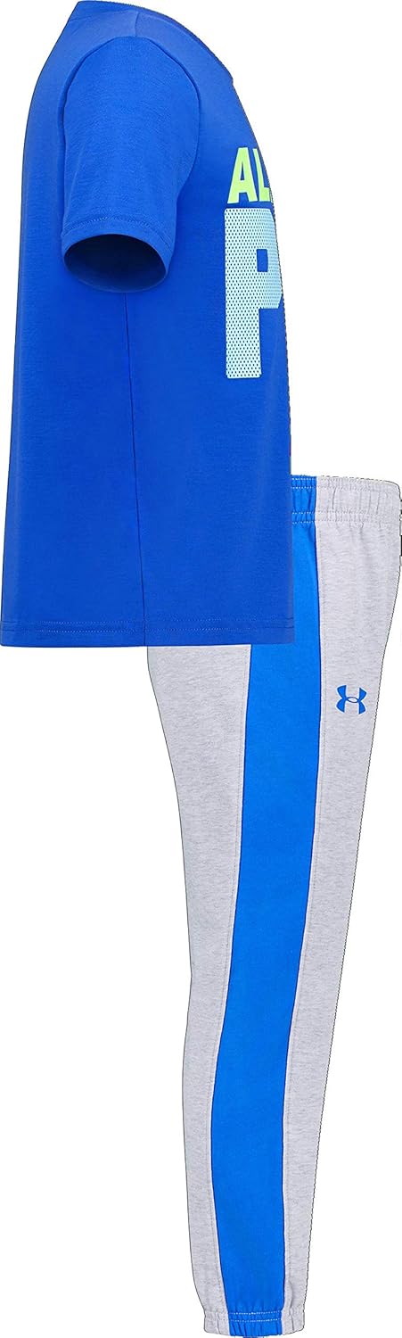 Under Armour Boys Short Sleeve Tee and Pant Set