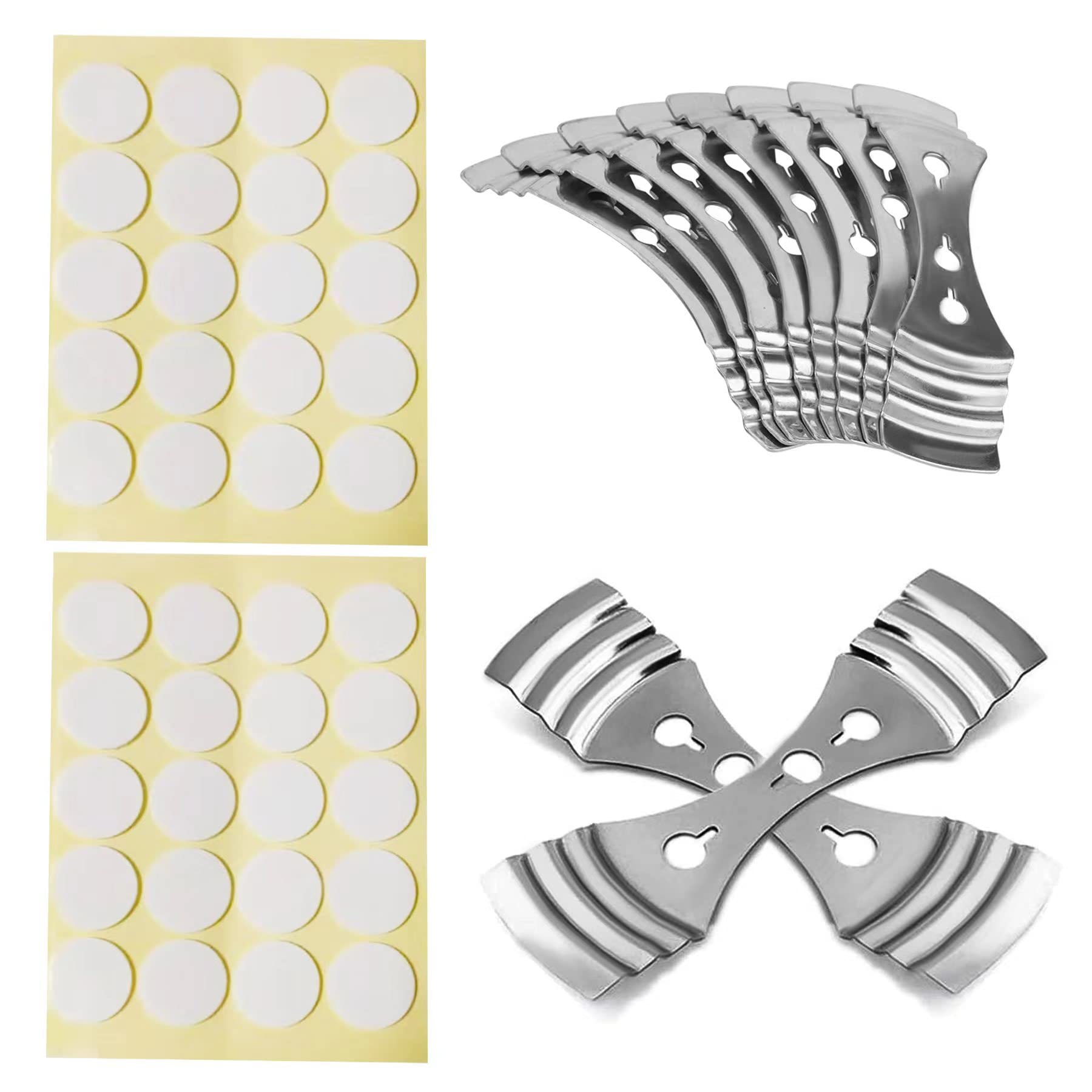 xinsheng 10 Pcs Candle Wick Holder Wick Centering Tool Metal Candle Wick Centering Devices 3-Hole Candle Making Accessories Wicks Holders for Candle Making(Stainless Steel), Silver, 9.5cm (2eea103)