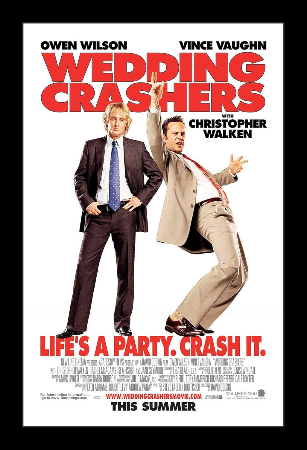 Wallspace 11x17 Framed Movie Poster - Wedding Crashers