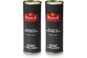 OLMA Rougie Mousse of Duck Foie Gras Original – 11.2 oz (320g), Ready-to-Serve Gourmet Mousse, Product of Canada - Pack of 2