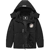 CICVSOC Girl's Ski Jacket Winter Outdoor Warm Snow Coat Kid's Snowboarding Windproof Jacket with Hood