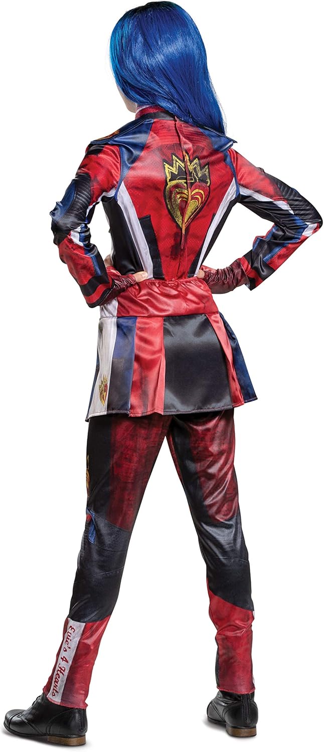 Disguise Disney Evie Descendants 3 Deluxe Girls' Costume, Red, Medium (7-8): Toys & Games