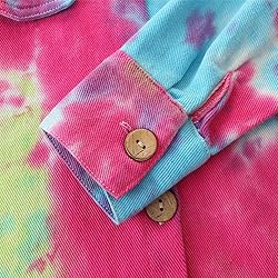 IMEKIS Toddler Baby Hippie Denim Jackets Button
