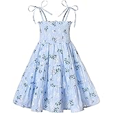 YOUNGER TREE Toddler Baby Girls Rainbow Dress Princess Sleeveless Halter Beach Tutu Sundress