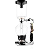 Yama Glass 5 Cup Tabletop Siphon (Syphon) (Alcohol Burner), 20-Ounce, Clear