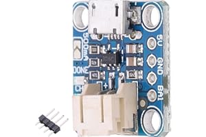 Baxnore Micro B USB Charging Module Compact LiPoly Battery Charger Board with LED Indicators 5V Input for DIY Electronics Pro