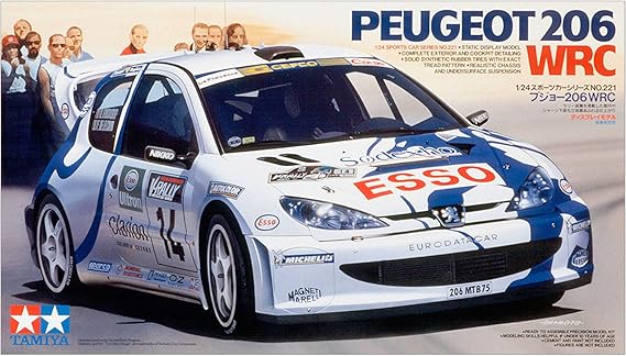Amazon Com Tamiya 1 24 Sports Car No 221 1 24 Peugeot 6 Wrc Toys Games