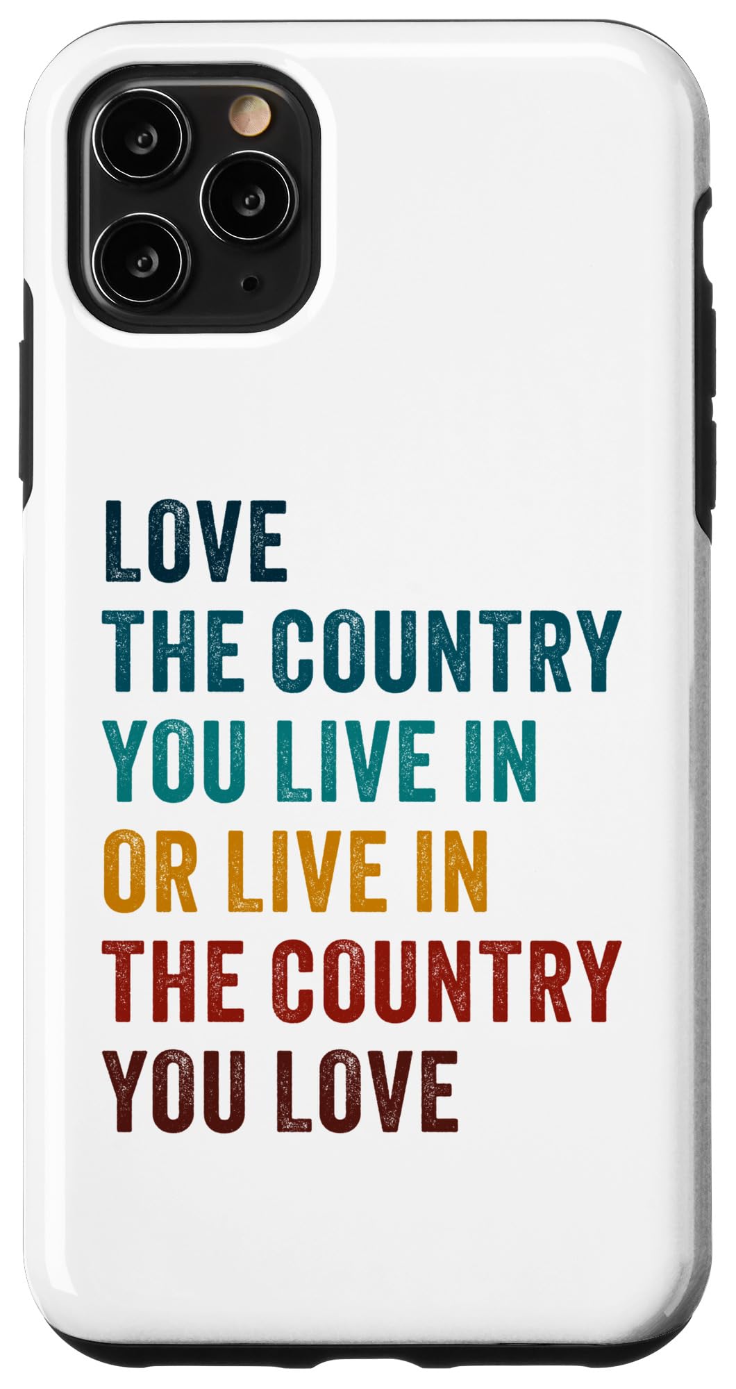 iPhone 11 Pro Max Love The Country You Live in OR... Conservative Patriotic Case