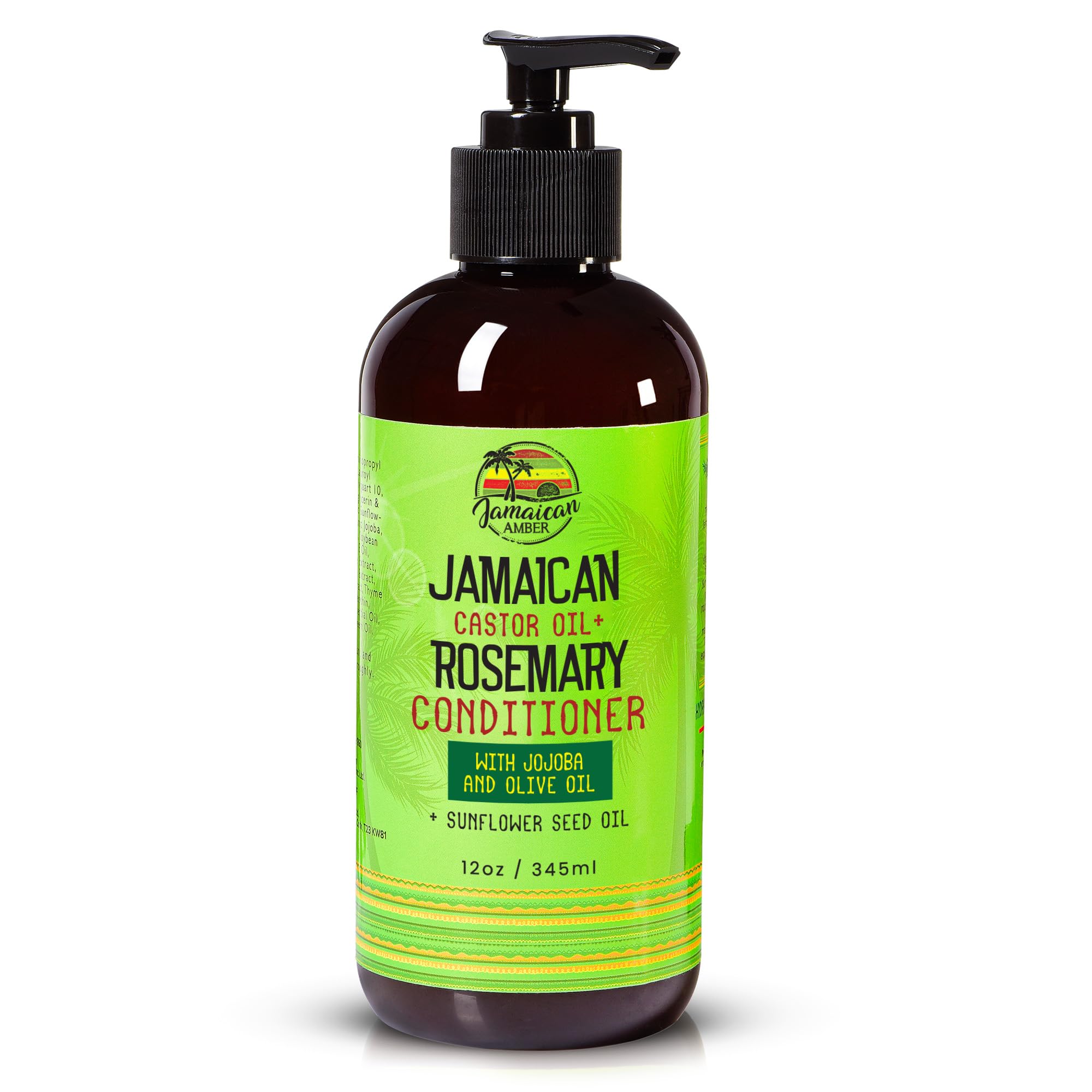 Rosemary Leave In Conditioner - 8 fl oz / 230 ml – Moisturizing Conditioner, Nourishes, Promote Hair Growth, with Castor Oil, Shea Butter, Seed Oil, by Jamaican Amber