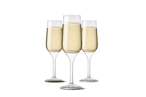 TOSSWARE POP 6oz Stemmed Flute SET OF 12, Premium Quality, Recyclable, Unbreakable & Crystal Clear Plastic Champagne Glasses, 12 Count (Pack of 1)