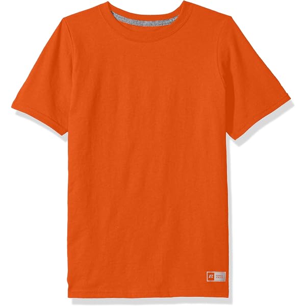 Jockey Boys Essential Short Sleeve T-Shirt | Soft Jersey, Crew Neck, Contrast Trim, Reflective Logo, Classic Fit