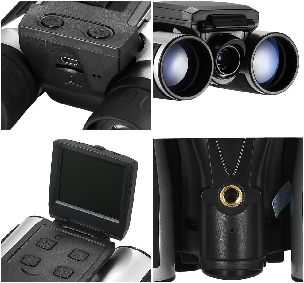 Digital Camera Binoculars, Eoncore 2” LCD Display Binoculars for Adults 12x32 5MP Video Photo Recorder for Bird Watching Hunting Sports Games 16GB TF Card : Camera & Photo