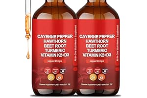 YSOIBVA Cayenne Drops, Cayenne Pepper Drops, Cayenne Pepper Extract, 60ml Natural Cayenne Pepper Liquid Drops (2PCS)