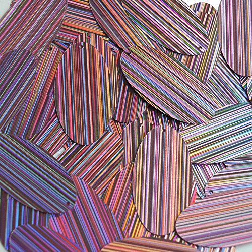 Sequin Oval Pink City Lights Reflective Metallic 1.5 inch Couture Loose Pailletttes. Made in USA.