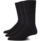Calvin Klein Mens Dress Socks - 3 Pack Breathable Cotton Blend Patterned Crew Socks for Work, Business, and Formal Wear