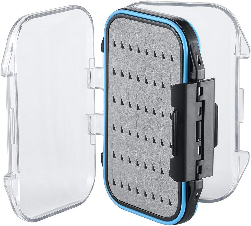Gonex Fly Boxes Two-Sided Waterproof Lightweight Grey 10.4x7.6x3 cm