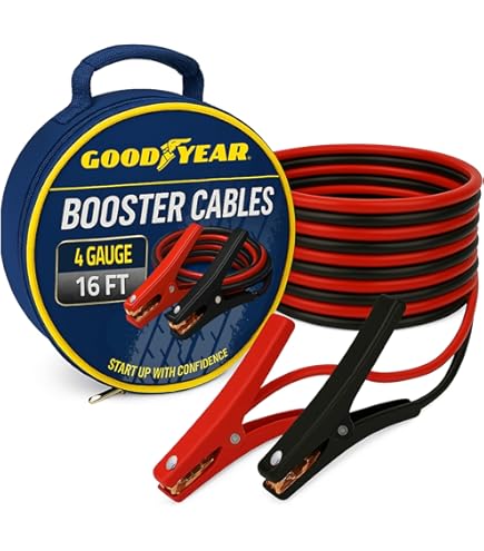 Amazon.com: FJC (45244) 20' 2-Gauge Booster Cable with 600 Amp