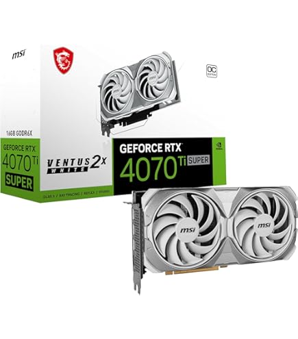 MSI Ventus 2x RTX 4070 ti Super 美品 Amazon.com: MSI Gaming RTX 4070 Ti Super 16G Ventus 2X OC Graphics