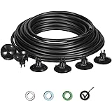 Flexible 3/16-Inch,26-feet Aquarium AirlineTubing with 6-Pcs Suction Cups