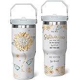 Wuepncah 30 Oz Sister in Law Tumblers with Handle and Straw, Sister-in-Law Birthday Gift, Future Sisters in Law Wedding Gift, Mothers Day Gifts Ideas for Adult Sisters-in-Law