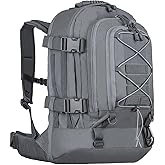 Miramrax Tactical Backpack Military Hiking Daypack - Molle Backpack for Men 3 Day Assault Pack Bug Out Bag for Camping (Grey)